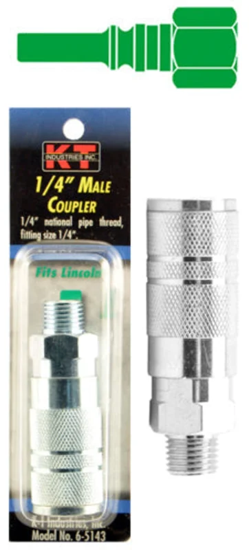 K-T Industries Lincoln 1/4'' Male Npt 1/4'' Coupler