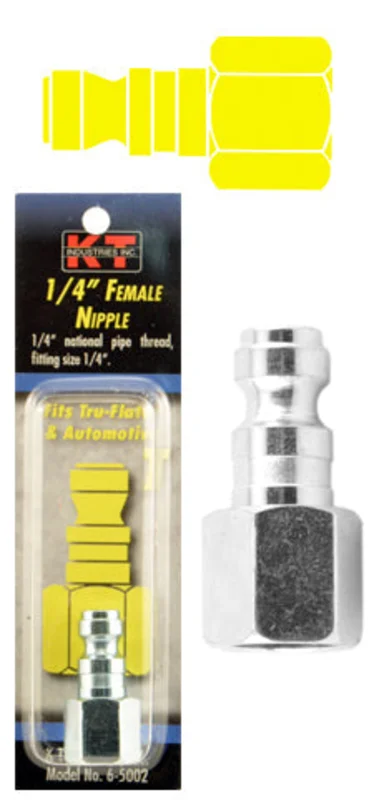 K-T Industries Tru-Flate 1/4'' Female Npt 1/4'' Nipple