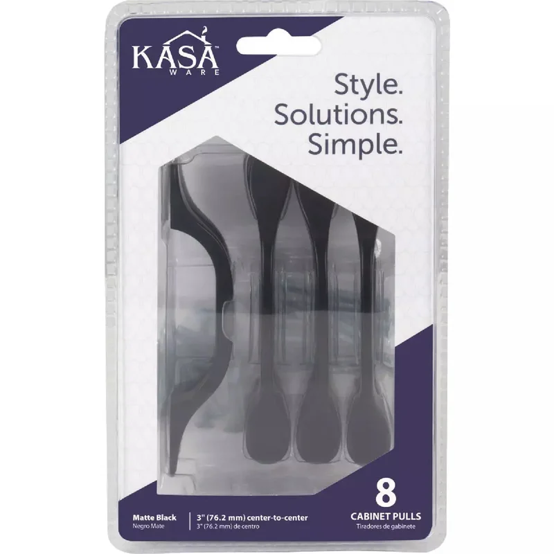 Kasaware 5 In. Matte Black Cabinet Pull Matte Black