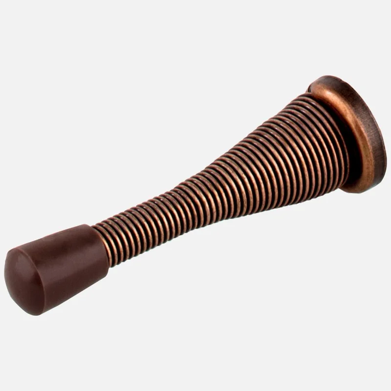 Kasaware Broad Base Spring Door Stop, 2-pack Oil Rubbed Bronze Finish Oil Rubbed Bronze Finish