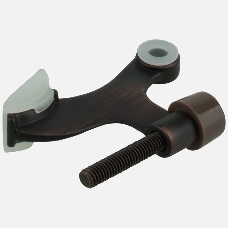 Kasaware Hinge Pin Door Stop with Adjustable Pad, 2-pack Oil Rubbed Bronze Finish Oil Rubbed Bronze Finish