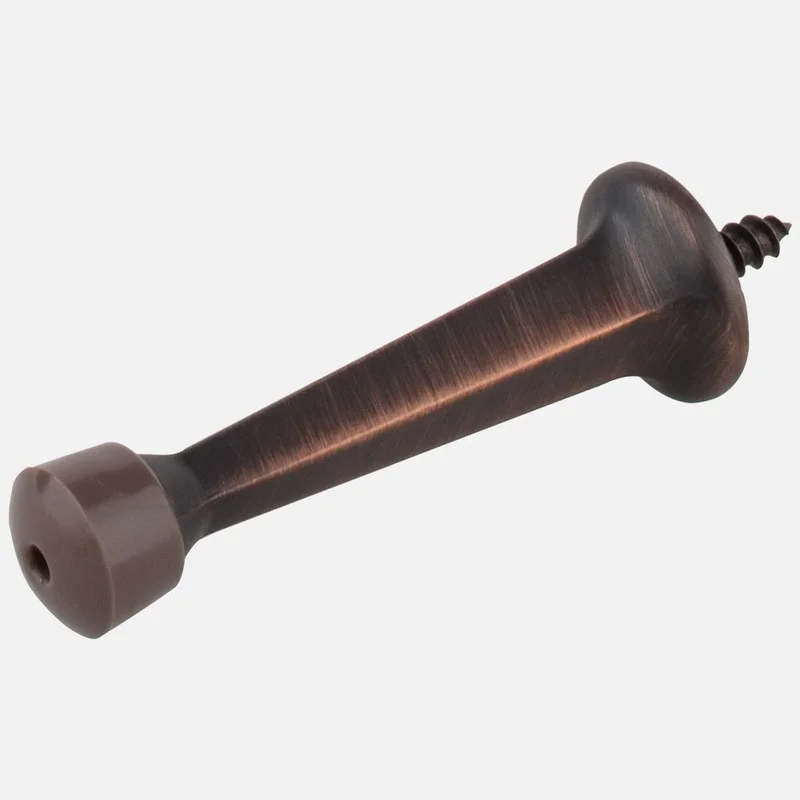 Kasaware Rigid Door Stop, 2-pack Oil Rubbed Bronze Finish Oil Rubbed Bronze Finish