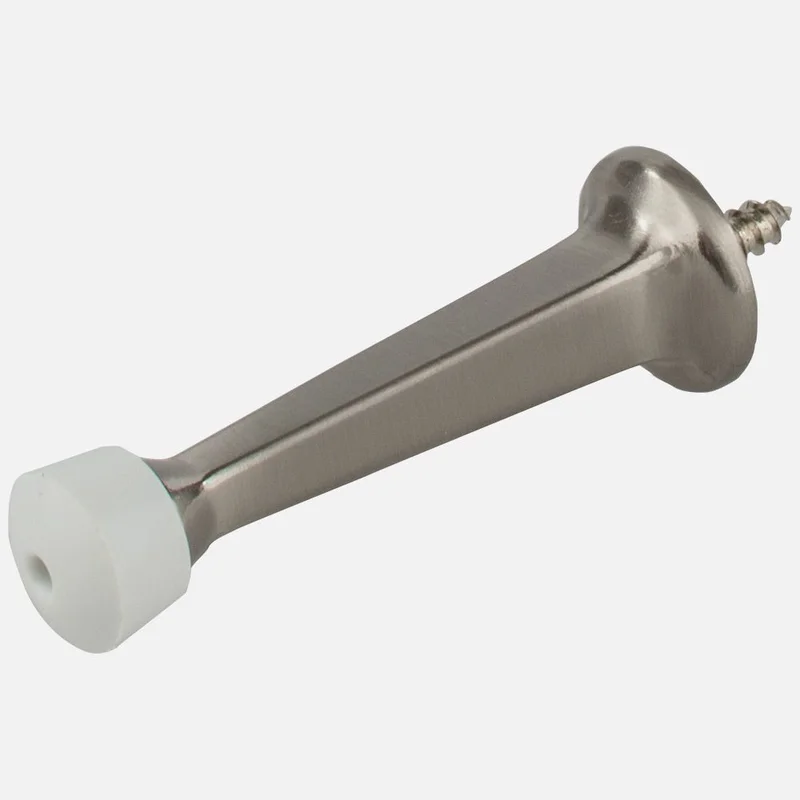 Kasaware Rigid Door Stop, 2-pack Satin Nickel Finish Satin Nickel Finish