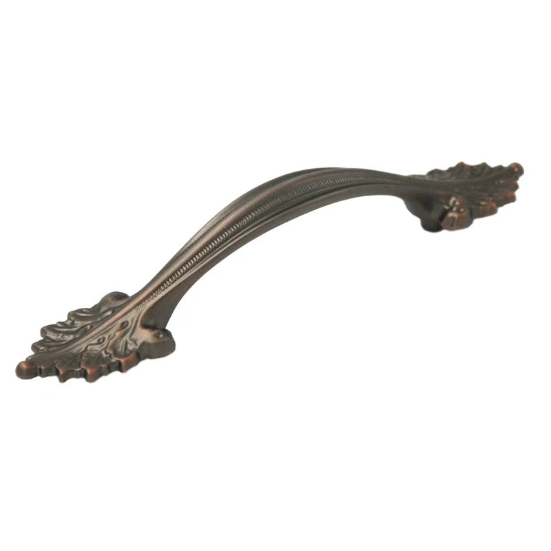 Keeler Acanthus D8-RB Refined Bronze 3 3/4"cc (96mm) Solid Brass Handle Pull