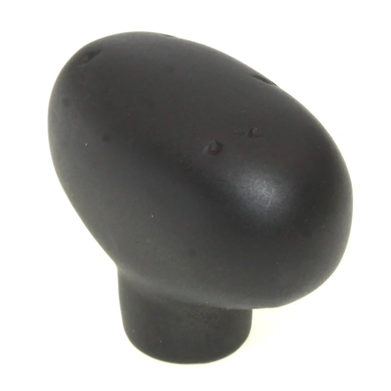 Keeler Carbonite 1 7/8" Heavy Cabinet Knob Black Iron P3671-BI