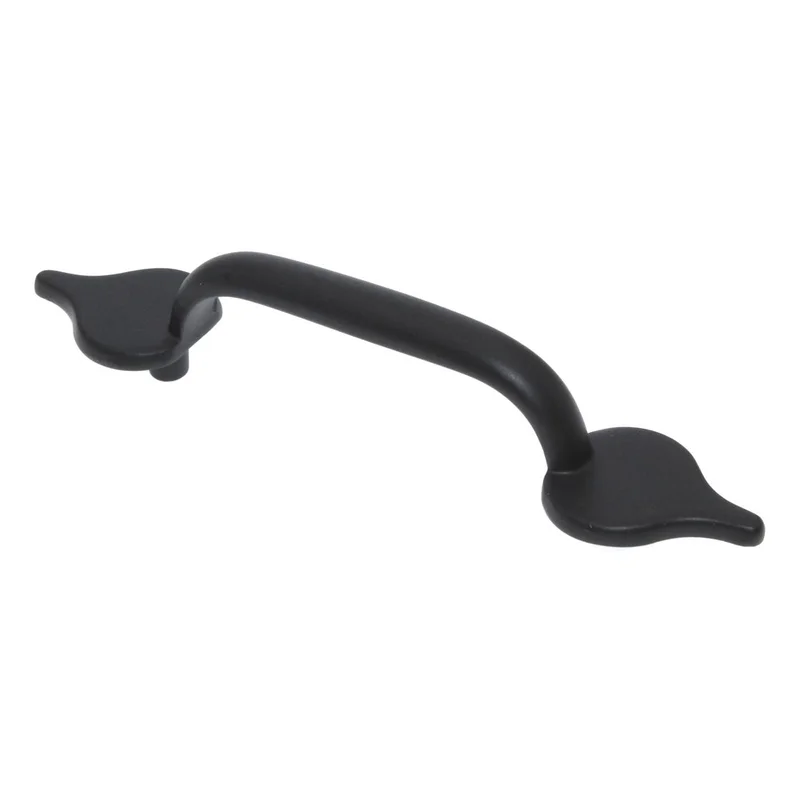 Keeler Carriage House Wougjt Iron Black Cabinet 3"cc Handle Pull A739