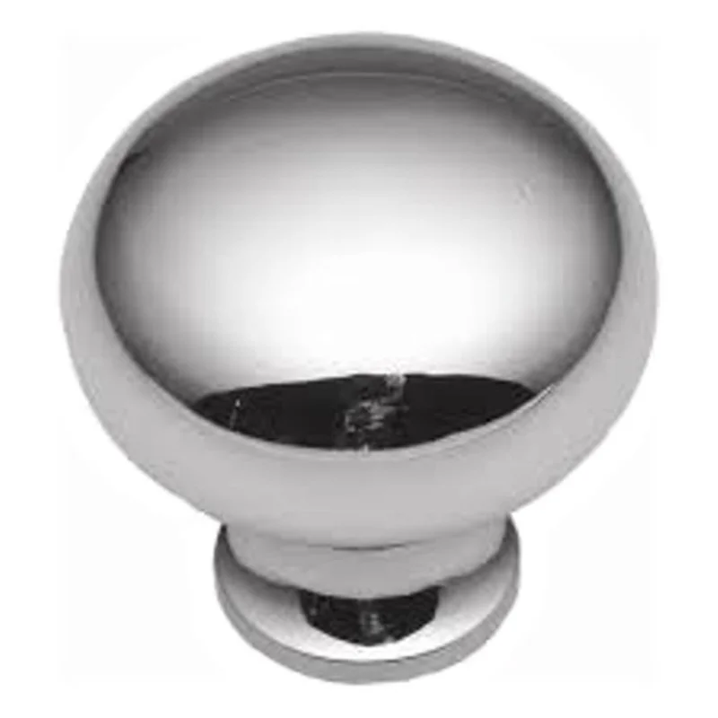 Keeler Solid Brass Polished Chrome Round 1/2" Solid Brass Cabinet Knob BK9-26
