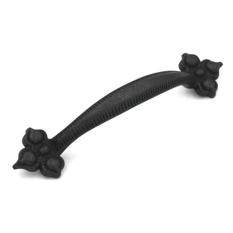 Keeler Spanish Gothic P3021-BMA Black Mist Antique 3 3/4" (96mm)cc Solid Brass Handle Pull