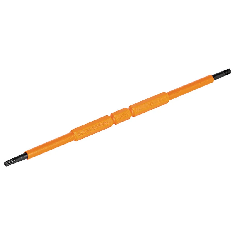 KLEIN 13158INSP Screwdriver Blades, Insulated Double-Ended TORX, 2-Pack