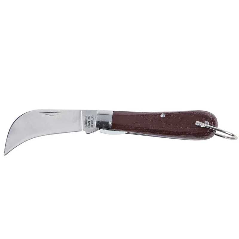 KLEIN 1550-44 Pocket Knife, 2-5/8-Inch Hawkbill Slitting Blade
