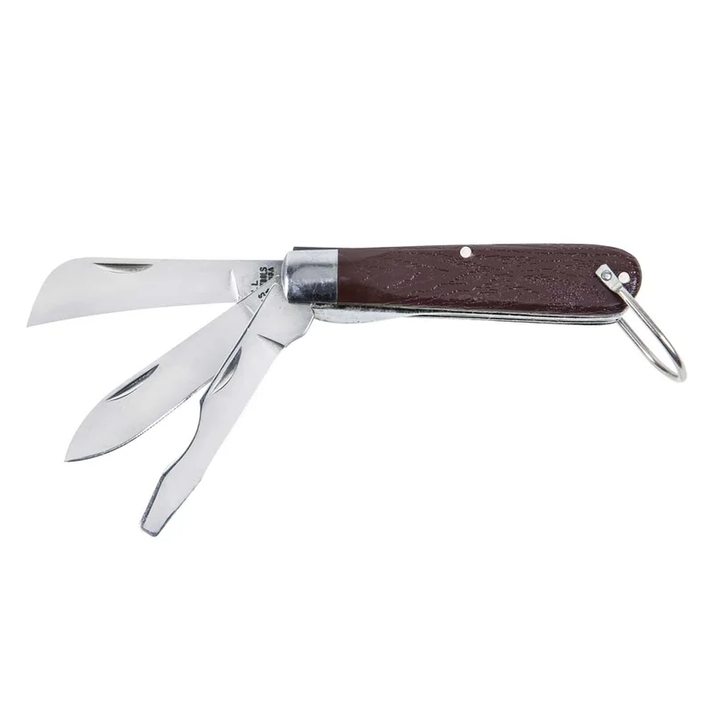 KLEIN 1550-6 3 Blade Pocket Knife with Screwdriver