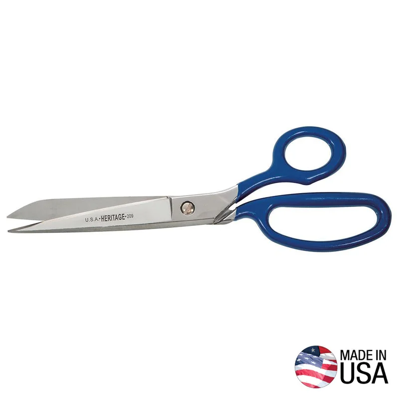 KLEIN 209-BLU-P Bent Trimmer w/Blue Coating, 9-Inch