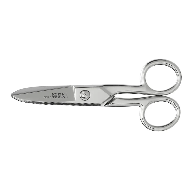 KLEIN 2100-5 Electrician's Scissors, 5-1/4-Inch