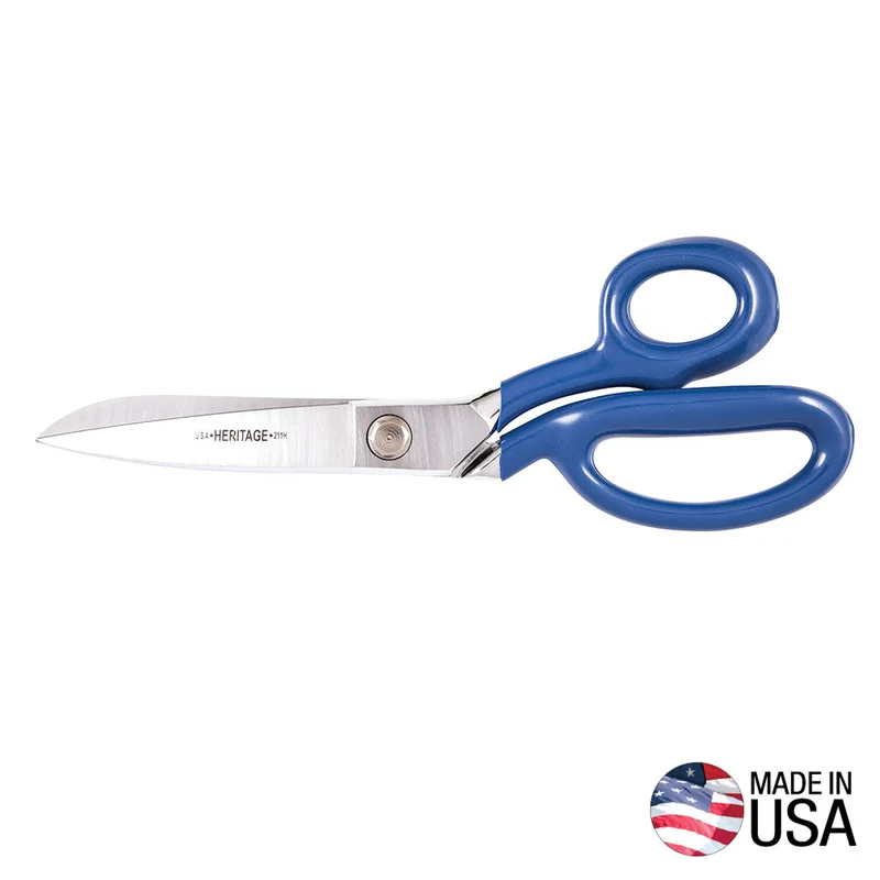 KLEIN 211H Bent Trimmer, Knife Edge, Blue Coated, 11-1/2-Inch