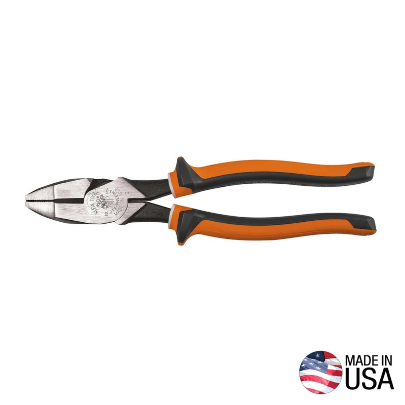 KLEIN 2139NEEINS Insulated Pliers, Slim Handle Side Cutters, 9-Inch