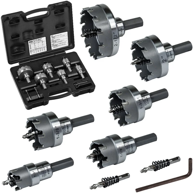 KLEIN 31873 Hole Cutter Kit, Master Electrician Hole Cutter, 8-Piece
