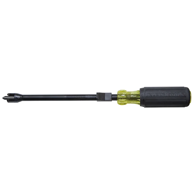 KLEIN 32215 1/4-Inch Cabinet Gripping Screwdriver, 7-Inch Round Shank