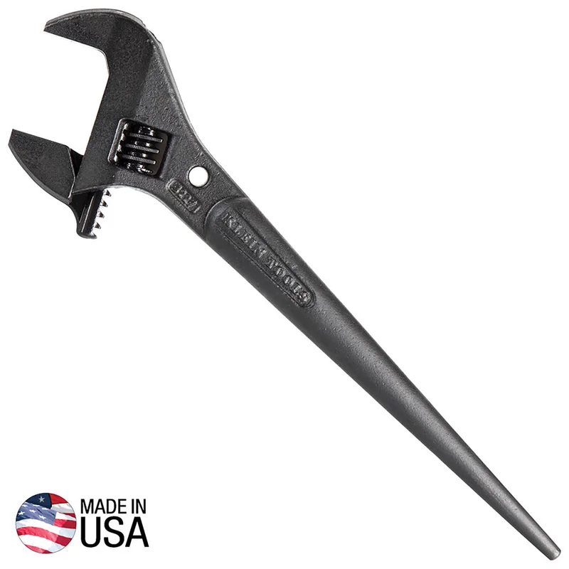 KLEIN 3227 Adjustable Spud Wrench, 10-Inch, 1-7/16-Inch, Tether Hole