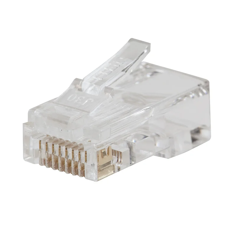 KLEIN VDV826-763 Pass-Thru Modular Data Plugs, RJ45-CAT6, 200-Pack