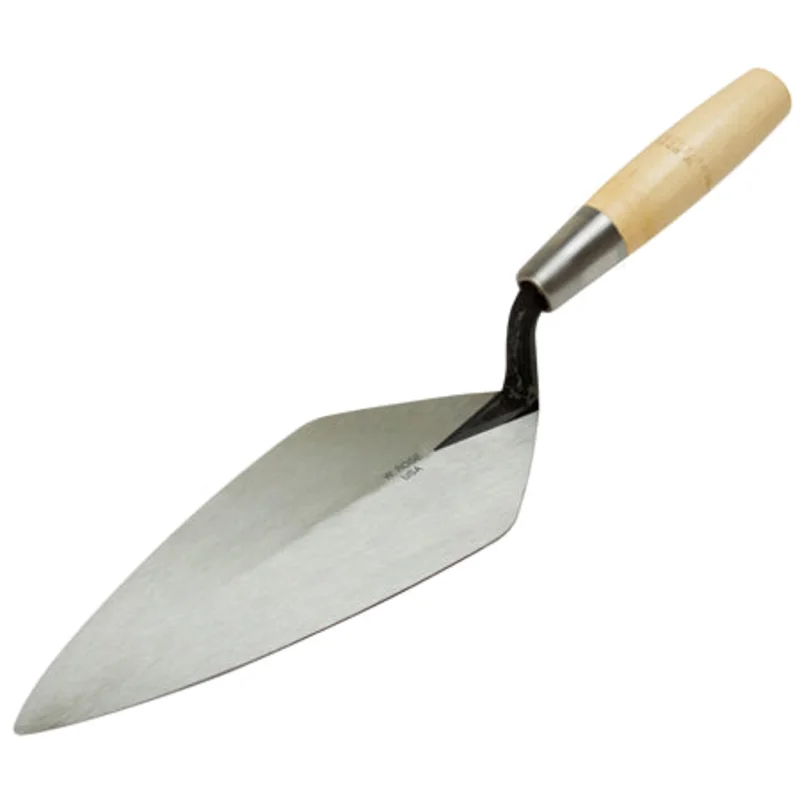 Kraft Tool 12 Narrow London Brick Trowel with 6" Wood Handle