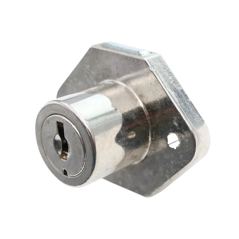 KV Cabinet Drawer Lock Deadbolt 7/8" Max Thickness Chrome 986 Keyed KV70