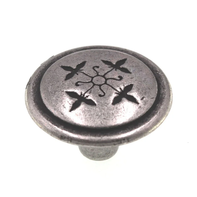 Laurey Cimarron Silverado 1 1/4" Leaf Cabinet Knob 53060