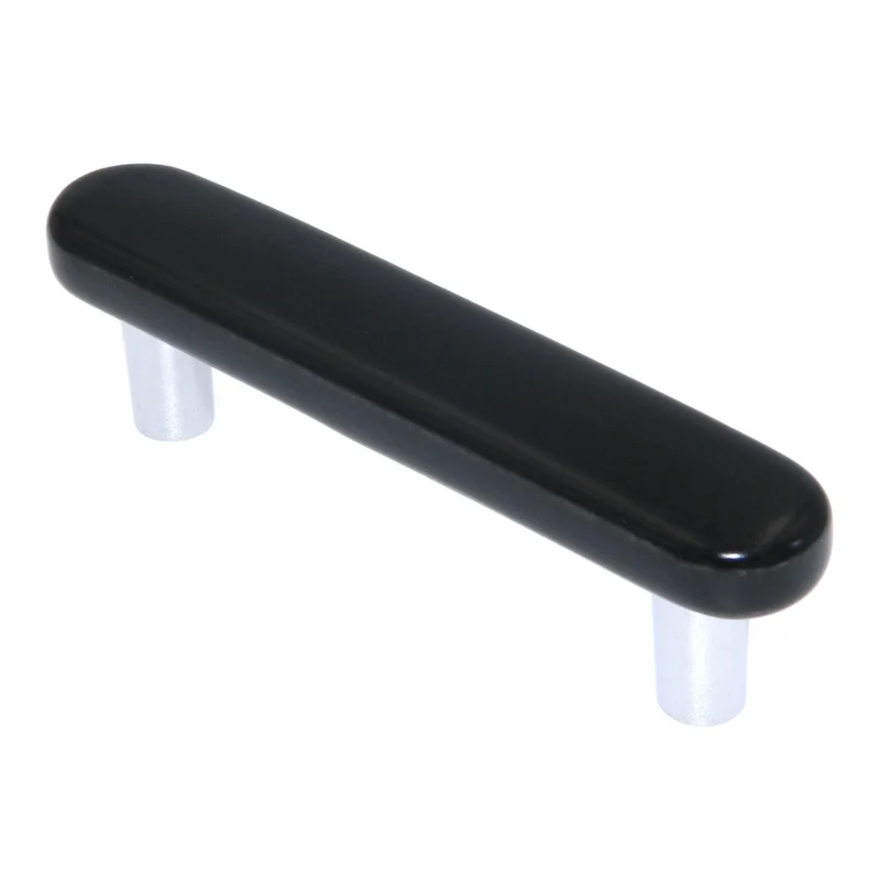 Laurey Matte Black Cabinet 3"cc Handle Pull 03815