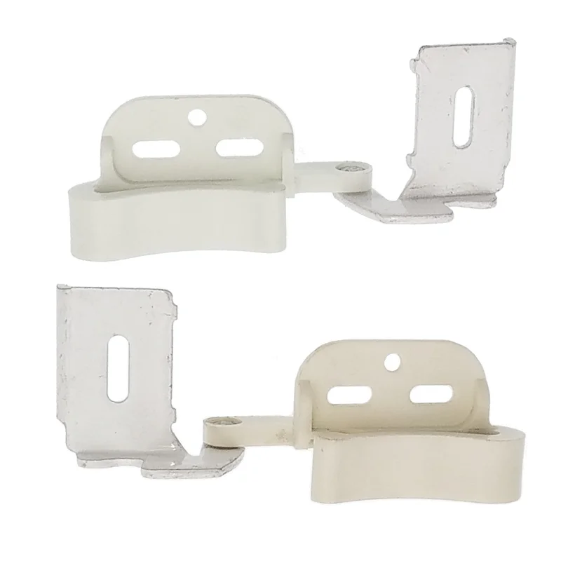 Left and Right Amerock Marathon 1/2" Overlay Knife Hinges Full Wrap White CM2665-W