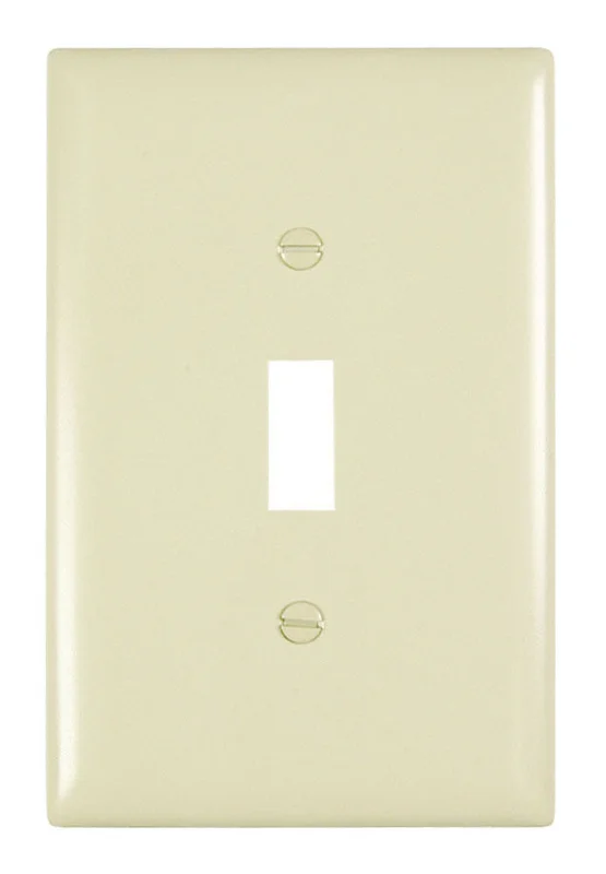 Legrand Pass & Seymour TradeMaster Jumbo 1-Gang Nylon Wall Plate, 1 Toggle Switch Opening, Light Almond Light Almond