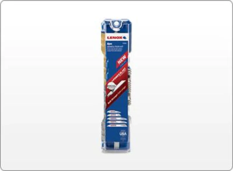 LENOX DEMOLITION RECIPROCATING SAW BLADE KIT, 5 PIECE 10"