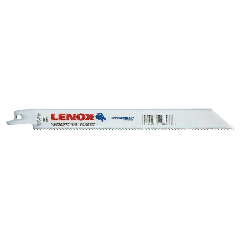 Lenox Tools 22753OSB810R Reciprocal Saw Blades, 8" Long x 3/4" Wide x 0.050" x 10" TPI (Pack of 50)