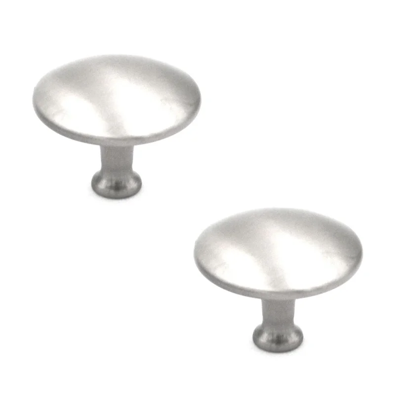 Liberty Domed Satin Nickel Round 1 1/4" Knobs P67658C-SN-C, 2 Pack
