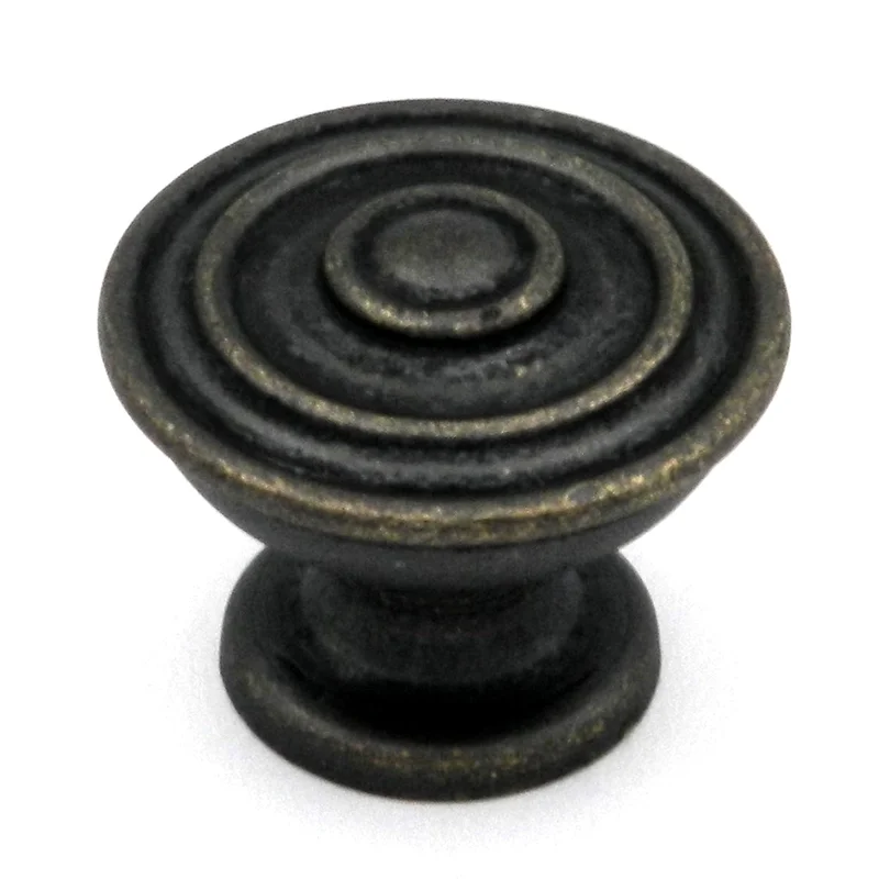 Liberty Hayes Warm Chestnut Round Ridged 1 1/4" Knob P29525-WCN-C
