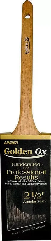 Linzer Golden Ox Very Fine Chinese Bristle 2-1/2 Angled Sash Paint Brush