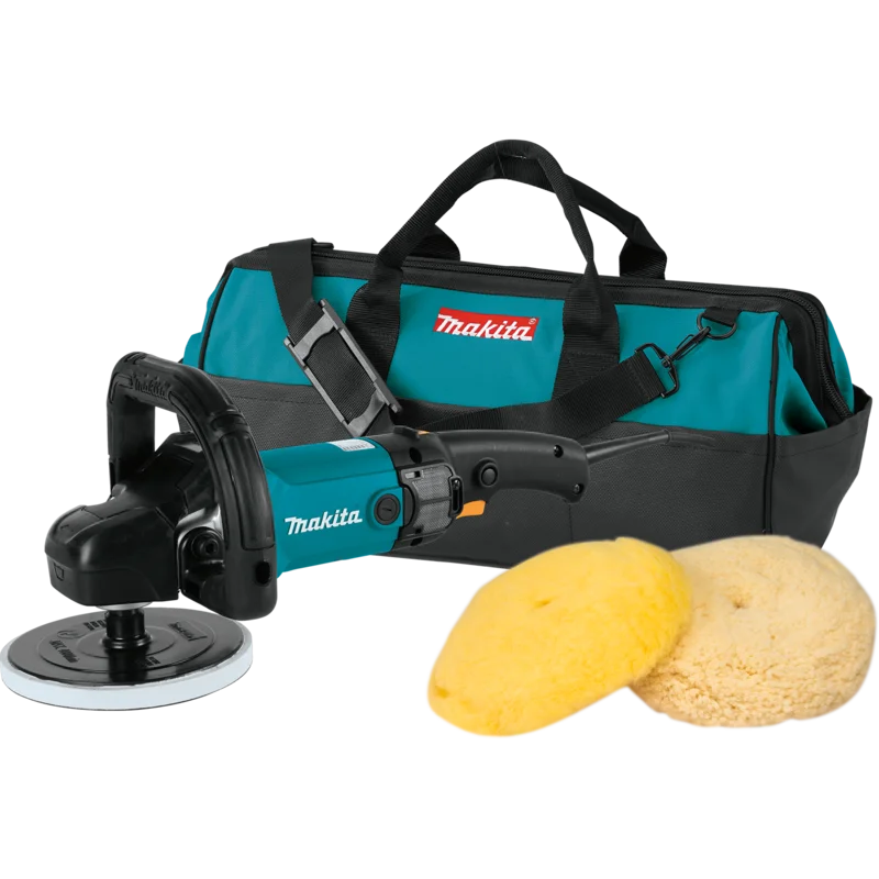 MAKITA 9237CX3 7" VS POLISHER W/PADS, BAG