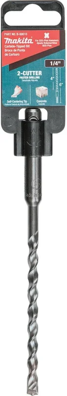 Makita B-60610 1/4" x 6" SDS-Plus Bit, 2-Cutter B-60610