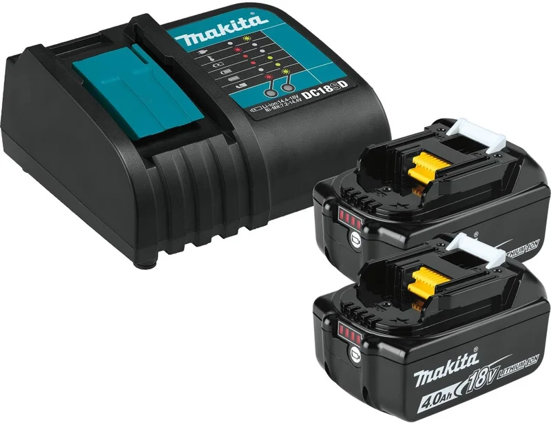 Makita BL1840BSC2 18V LXT Lithium-Ion Battery and Charger Starter Pack BL1840BSC2