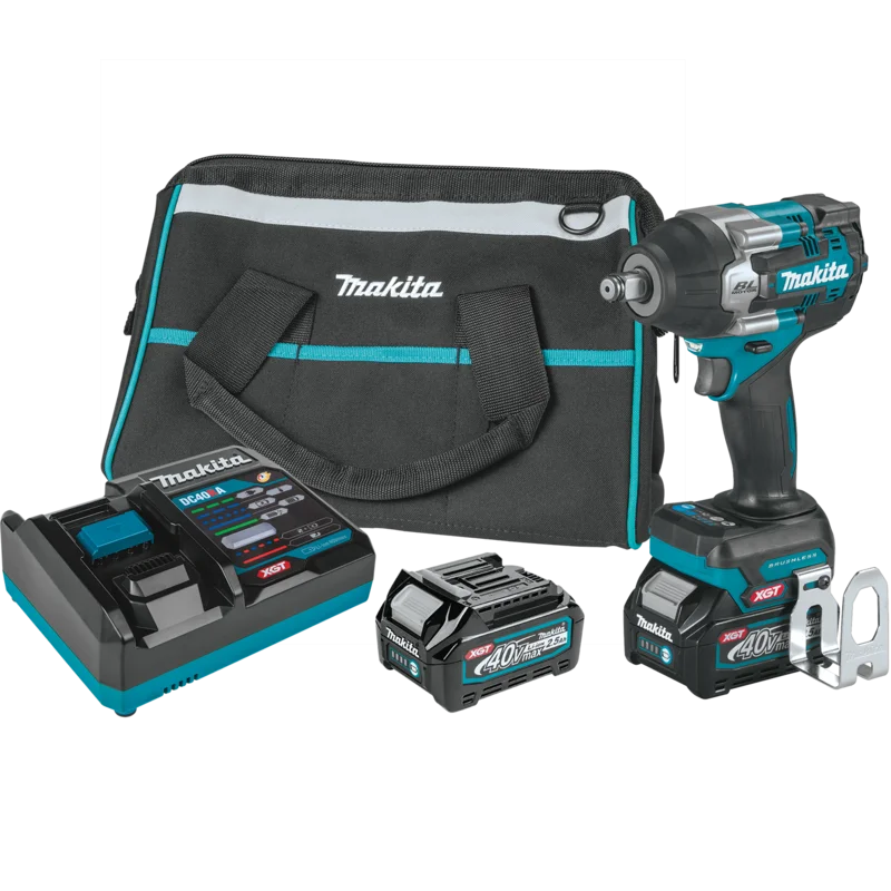 MAKITA GWT07D 40V MAX XGT 1/2" MID-TORQUE IMPACT WRENCH W/ FRICTION RING KIT