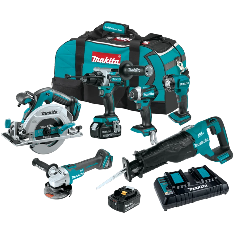 MAKITA XT616PT 18V LXT BRUSHLESS 6-PIECE COMBO KIT