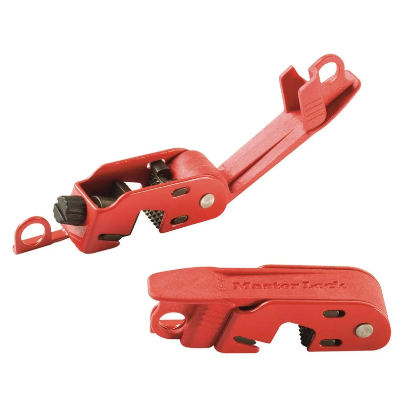 Master Lock Electrical Lockout Grip Tight Circuit Breaker Lockout, Standard Single and Double Toggles