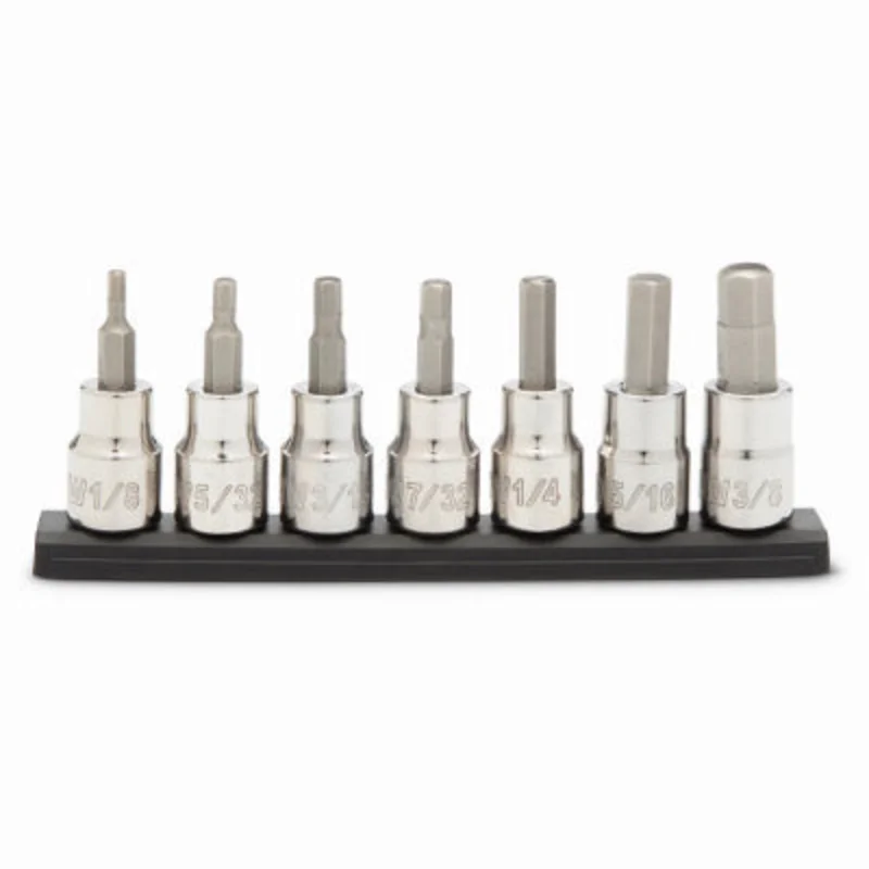 Master Mechanic 7-Pc SAE Hex Bit Set 3/8" Drive