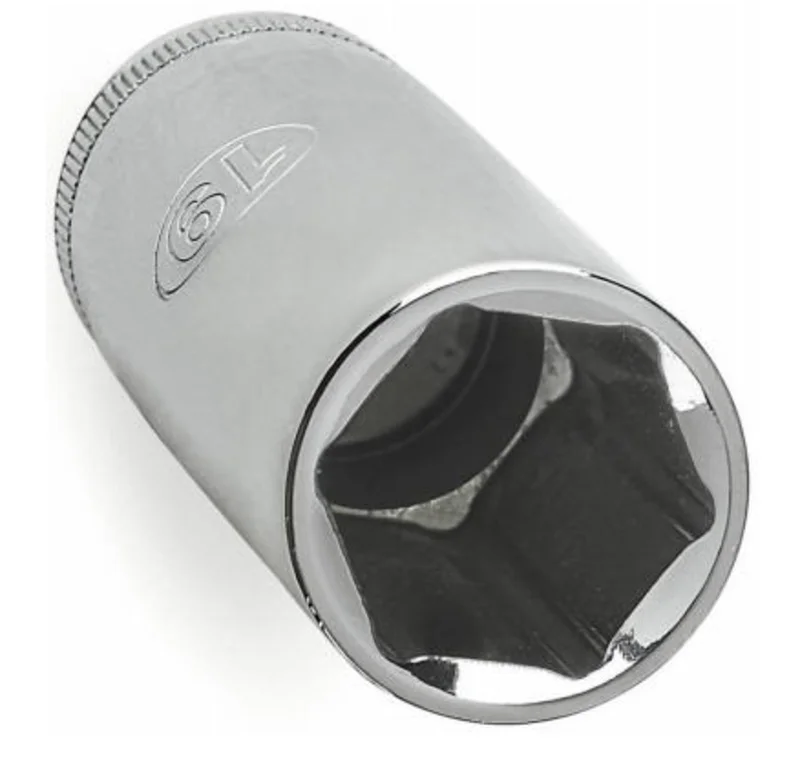 Master Mechanic Metric Deep Socket, 6-Point, 1/2 In. Drive, 15mm