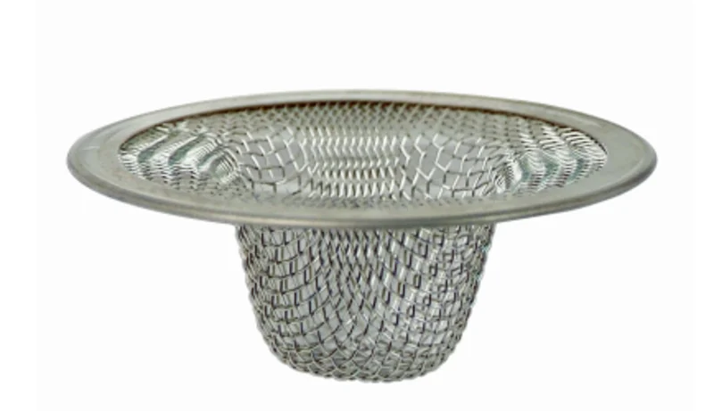 Master Plumber Lavatory Sink Mesh Strainer, Chrome Stainless Steel, 2-3/16 In. Dia.