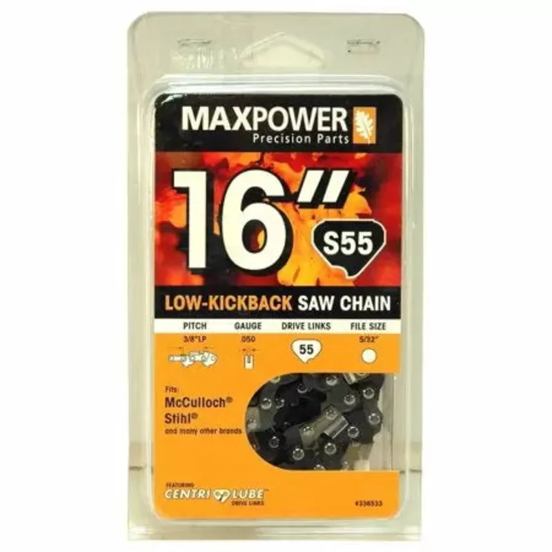 MaxPower 16" Chainsaw Chain Fits McCulloch, Stihl and Many Other Brands