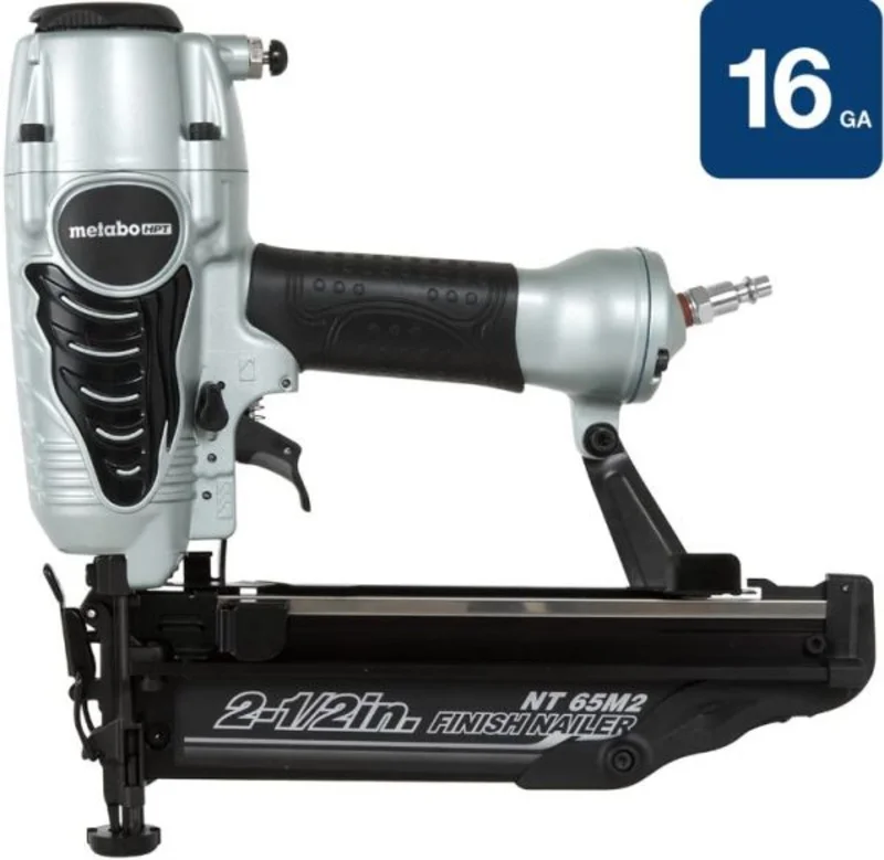 Metabo NT65M2SM HPT 2-1/2-in 16-Gauge Pneumatic Straight Finish Nailer
