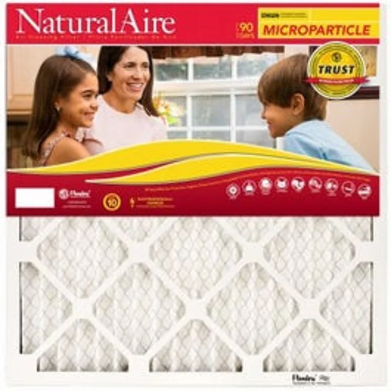 Microparticle Pleated Furnace Filter, 16x25x1- In.