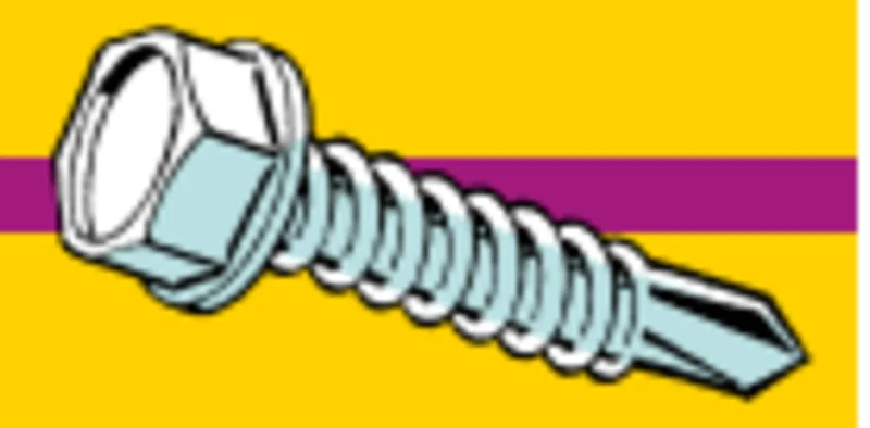 Midwest Fastener Hex Washer Self-Drilling Screws #6 x 1/2"