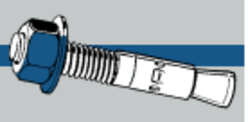 Midwest Fastener TorqueMaster Blue Wedge Anchors 3/8" x 5"