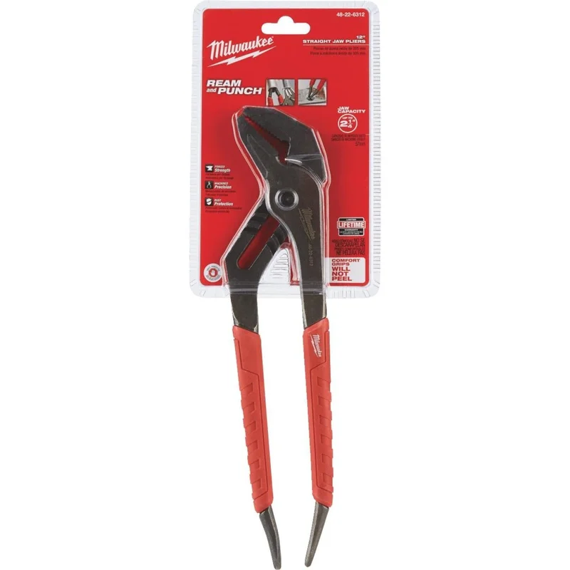 Milwaukee 12 In. Straight Jaw Groove Joint Pliers