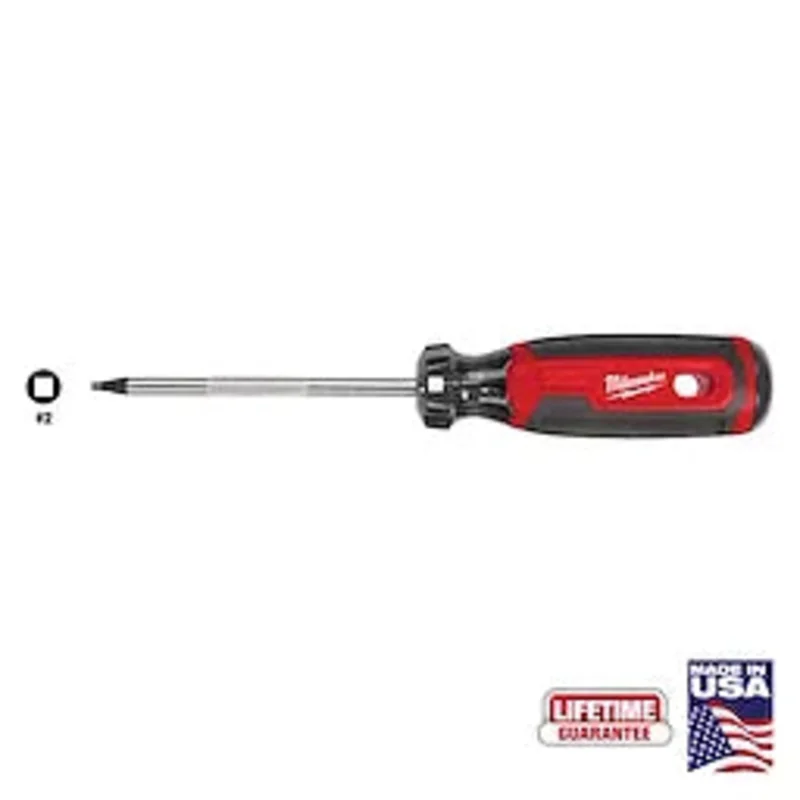 Milwaukee #2 Square 4" Cushion Grip Screwdriver (USA)